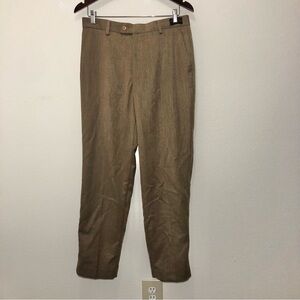Bocaccio UOMO Men Taupe Dress Pants Size 32 Waist x 30 Inseam Stretch Fabric